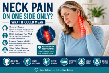 Neck pain on one side