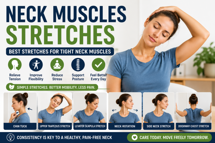 neck muscles stretches
