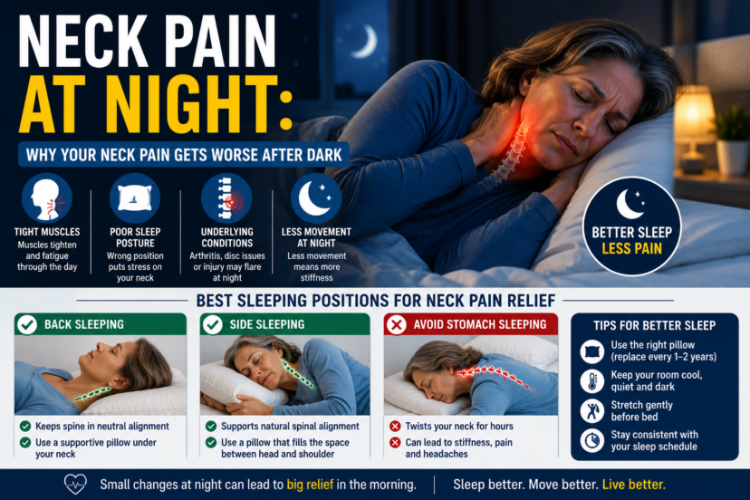neck pain at night