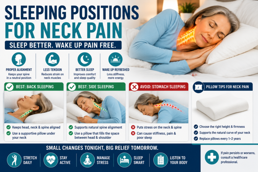 sleeping positions for neck pain