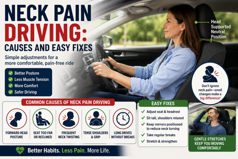 neck pain driving