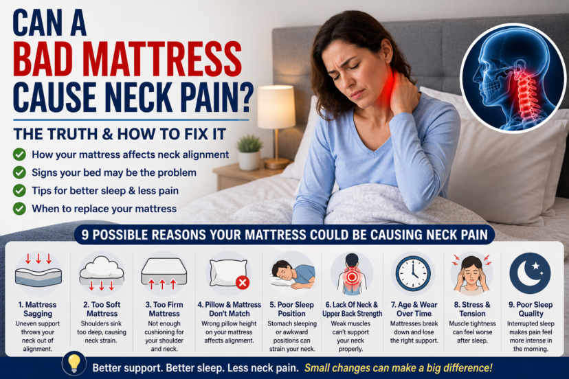 can a bad mattress cause neck pain