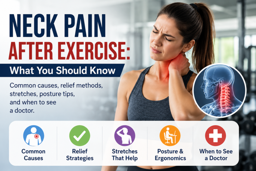 neck pain after exercise