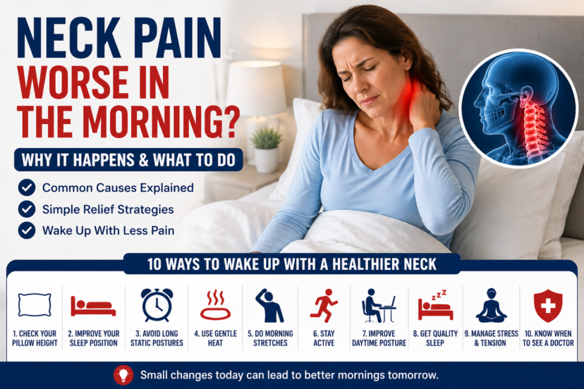 neck pain worse in the morning