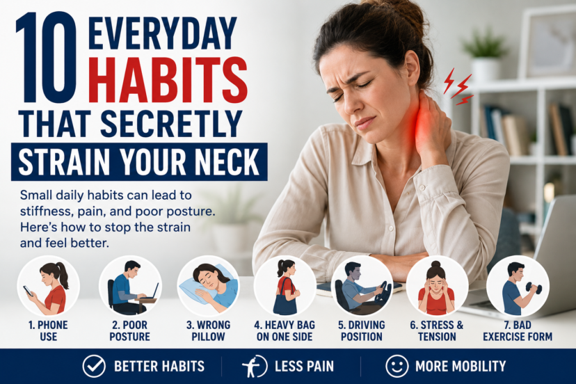 neck strain habits